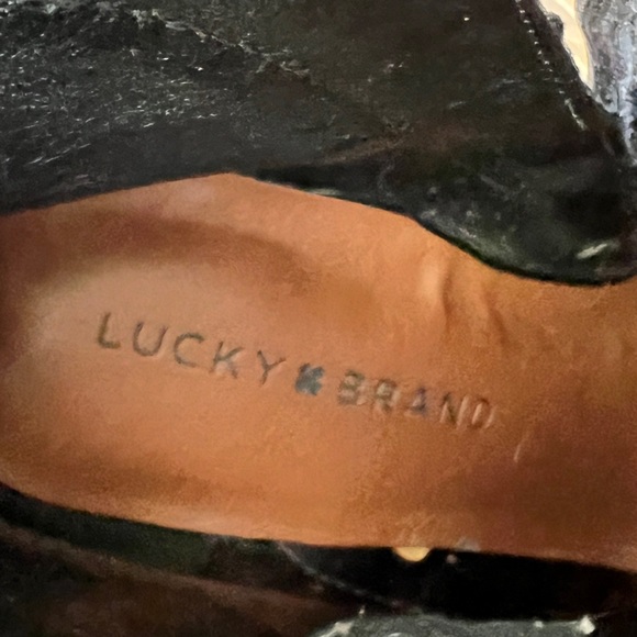Lucky Brand Black Leather Boots | size 8 - Picture 6 of 8